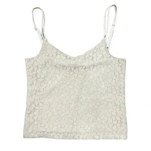 Isabella Bird Ivory Floral Lace Cami S